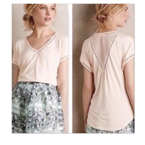 Anthropologie Tops - Meadow Rue Anthropologie Swiss Dot Panel Top